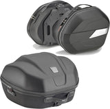 Bauletto + Borse Laterali Nero 84 Lt Plastica - Givi Compatibile Con Honda Cb 650 R (2021-2023)