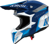 Casco Off-Road Per Moto Airoh Wraaap - Wrac18 Thermoplastic Hrt Blu Gloss Conquer Taglia Xxs