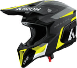 Casco Off-Road Per Moto Airoh Wraaap - Wrac31 Thermoplastic Hrt Giallo Matto Conquer Taglia Xs