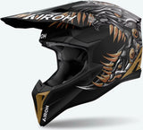 Casco Off-Road Per Moto Airoh Wraaap - Wrac35 Thermoplastic Hrt Matto Cyborg Taglia Xxl