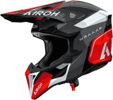Casco Off-Road Per Moto Airoh Wraaap - Wrac55 Thermoplastic Hrt Rosso Gloss Conquer Taglia S