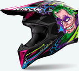 Casco Off-Road Per Moto Airoh Wraaap - Wram17 Thermoplastic Hrt Gloss Music Taglia S