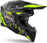 Casco Off-Road Per Moto Airoh Wraaap - Wrc55 Thermoplastic Hrt Matto Darkness Taglia Xs