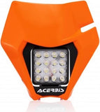 Headlight Mask Vsl - Acerbis Compatible With Ktm 250 Exc-F (2020-2021)