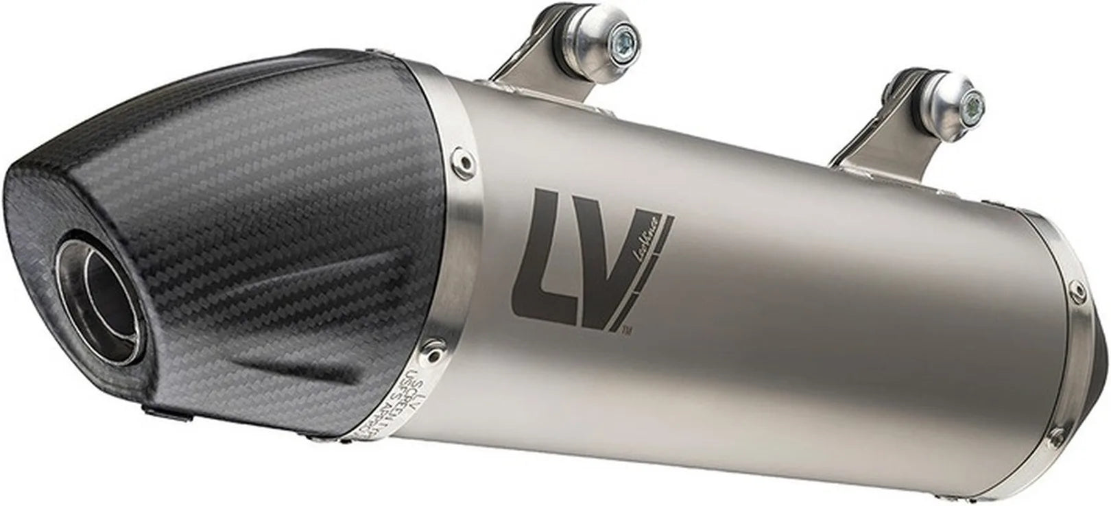 Terminale Di Scarico Senza Omologazione Suono Lv-X Evo Acciaio Fondello Carbonio - Leovince Compatibile Con Kawasaki Klr 650 (1997-2022)
