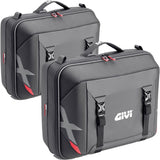 Monokey Black Side Cases - 66 Lt Nylon - Givi Compatible With Kawasaki Versys 650 (2022-2024)