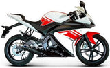 Impianto Di Scarico Completo Senza Omologazione Suono Round Carbonio - Termignoni Compatibile Con Yamaha Yzf-R 125 (2008-2013)