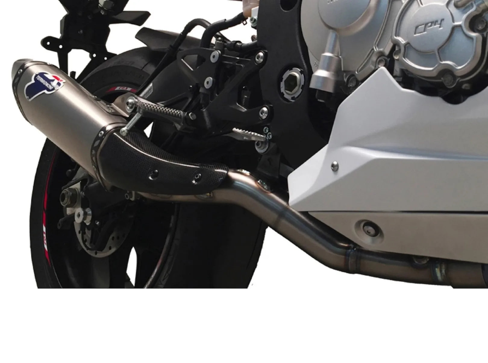 Terminale Di Scarico Con Omologazione Suono Force Titanio Coppa Carbonio - Termignoni Compatibile Con Yamaha Yzf-R1 1000 (2015-2020)