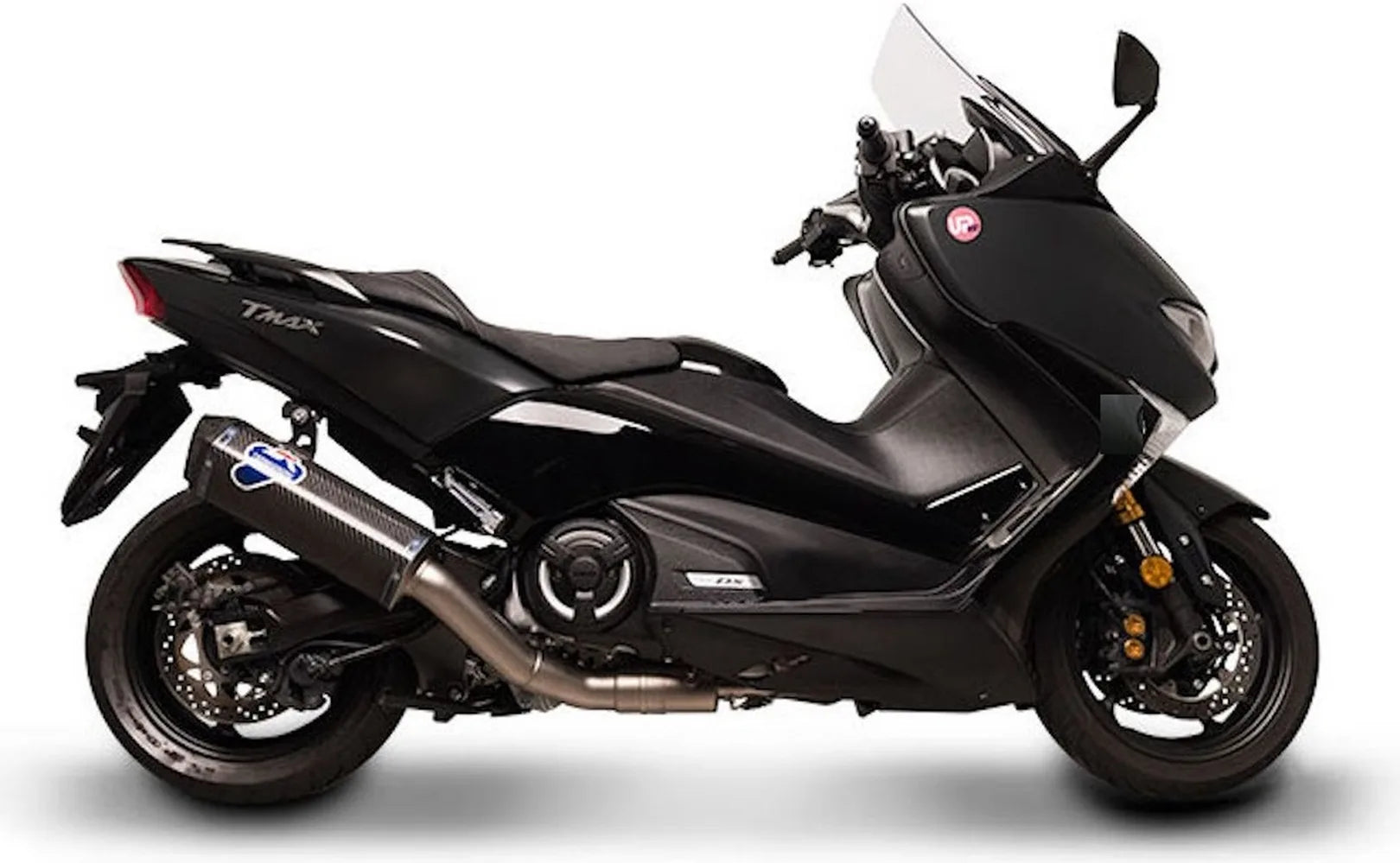 Impianto Di Scarico Completo Catalizzato E Senza Omologazione Suono Scream Carbonio Coppa Carbonio - Termignoni Compatibile Con Yamaha Xp 530 T-Max (2017-2019)