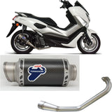 Impianto Di Scarico Completo Non Catalizzato E Senza Omologazione Suono Gp Carbonio - Termignoni Compatibile Con Yamaha N-Max 125 (2017-2020)