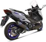 Impianto Di Scarico Completo Senza Omologazione Suono Carbonio Black Coppa Carbonio - Termignoni Compatibile Con Yamaha Xp 560 T-Max (2020)