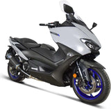 Impianto Di Scarico Completo Senza Omologazione Suono Titanio Nero Coppa Carbonio - Termignoni Compatibile Con Yamaha Xp 560 T-Max (2020)