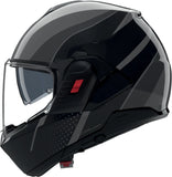 Flip-Up Travelling Motorcycle Helmet Nolan N120-1 Lava Grey / Black / Anthracite Fluente 361 Size Xs