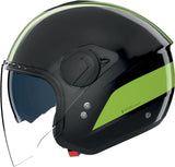 Casco Urban Commuting Per Moto Nolan N20-2 Visor Nero / Verde Impulso Dolce Vita 352 Taglia Xl