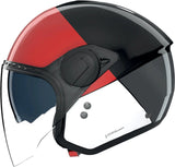 Casco Urban Commuting Per Moto Nolan N20-2 Visor Nero / Rosso / Antracite / Bianco Blocco 353 Taglia Xs