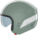 Casco Urban Commuting Per Moto Nolan N20-2 Verde Grigio / Bianco Dolce Vita 348 Taglia L
