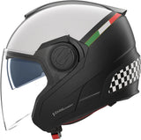 Casco Urban Commuting Per Moto Nolan N40-5 06 Nero / Bianco / Scacchi Bellavista 341 Taglia L