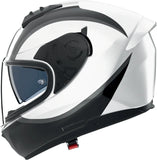 Casco Integrale Speeding Per Moto Nolan N60-6 Bianco / Nero / Grigio Bifase 349 Taglia Xl