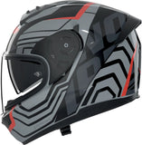 Full-Face Speeding Motorcycle Helmet Nolan N60-6 Black / Grey / Red Eclettico 351 Size Xs
