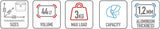 Bauletto Monolock Alpina Alluminio Nero 44 Lt Alpina Alluminio - Givi Compatibile Con Ktm 200 Duke (2011-2016)