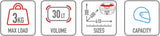 Monolock Black Top Case - 30 Lt Technopolymer - Givi Compatible With Voge Sr4 350 (2022-2024)