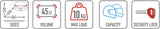 Monokey Arena Black Top Case - 45 Lt Arena Technopolymer - Givi Compatible With Triumph Tiger 800 Xc - Xr (2018-2019)