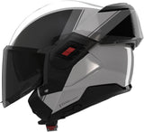 Flip-Up Travelling Motorcycle Helmet Nolan N120-1 Pearl / Black / Grey Verniciatura Speciale 356 Size Xxs