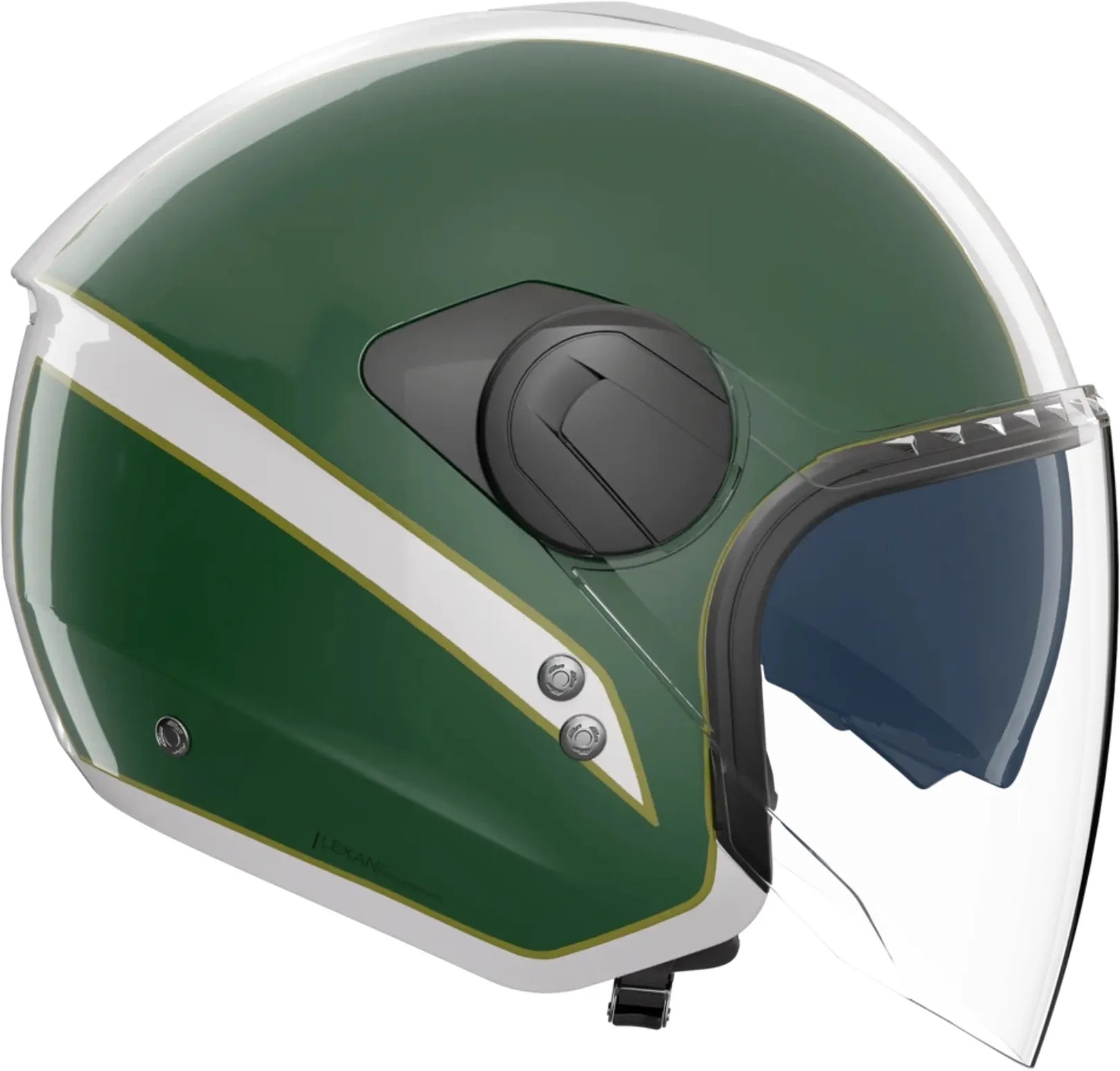 Casco Urban Commuting Per Moto Nolan N20-2 Visor Bianco / Verde / Rosso Tricolore 346 Taglia Xxs