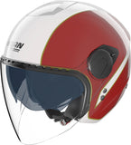 Urban Commuting Motorcycle Helmet Nolan N20-2 Visor White / Green / Red Tricolore 346 Size Xxs