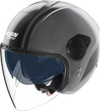 Casco Urban Commuting Per Moto Nolan N20-2 Visor Grigio Lava / Nero Dolce Vita 351 Taglia Xxs