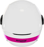 Casco Urban Commuting Per Moto Nolan N20-2 Visor Bianco / Fucsia Zefiro 342 Taglia M