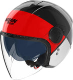 Casco Urban Commuting Per Moto Nolan N20-2 Visor Nero / Rosso / Antracite / Bianco Blocco 353 Taglia Xxs
