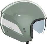 Casco Urban Commuting Per Moto Nolan N20-2 Verde Grigio / Bianco Dolce Vita 348 Taglia S