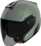 Casco Urban Commuting Per Moto Nolan N40-5 06 Verde Grigio Classico Nobile 337 Taglia Xl