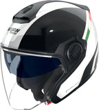 Casco Urban Commuting Per Moto Nolan N40-5 06 Bianco / Nero / Italia Integro 342 Taglia L