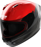 Casco Integrale Speeding Per Moto Nolan N60-6 Nero / Rosso / Antracite Verniciatura Speciale 348 Taglia Xxl