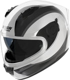 Casco Integrale Speeding Per Moto Nolan N60-6 Bianco / Nero / Grigio Bifase 349 Taglia Xl
