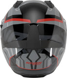 Full-Face Speeding Motorcycle Helmet Nolan N60-6 Black / Grey / Red Eclettico 351 Size Xs