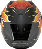 Casco Integrale Speeding Per Moto Nolan N60-6 Sport Nero / Rosso / Arancione / Giallo Replica Iannone 360 Taglia Xxl