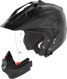 Flip-Up Travelling Motorcycle Helmet Nolan N70-2 X 06 Matte Black Classico 302 Size S