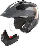 Flip-Up Travelling Motorcycle Helmet Nolan N70-2 X 06 Black / Lava Grey / White / Sand Selvado 347 Size S