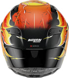 Full-Face Speeding Motorcycle Helmet Nolan X-804 Rs Ultra Carbon Carbon / Red / Orange / Yellow Replica Iannone 368 Size Xxxl