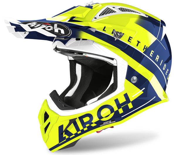 AIROH CASCO MOTO AVAA18 AVIATOR ACE AMAZE BLU LUCIDO XL 