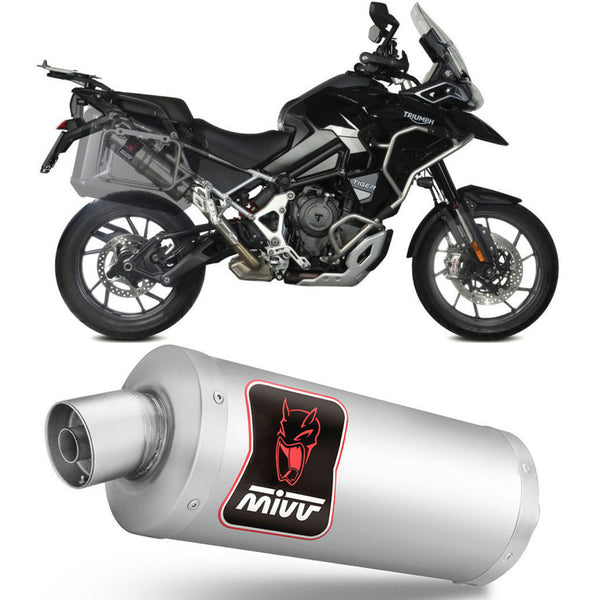 MIVV SCARICO OMOLOGATO CAT-OEM DAKAR INOX COMPATIBILE CON TRIUMPH TIGER 1200 GT / RALLY 21/22