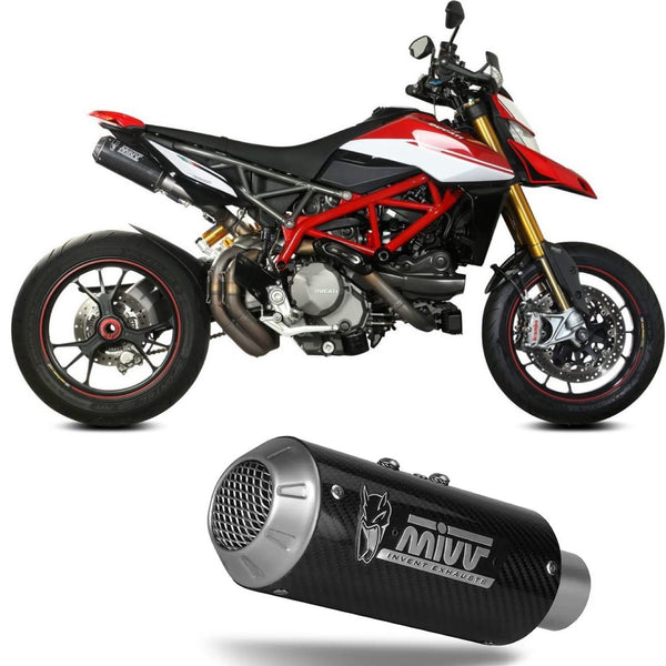 MIVV 2 SCARICO RACING NOCAT MK3 CARBONIO COMPATIBILE CON DUCATI HYPERMOTARD 950 / SP / RVE 21/22