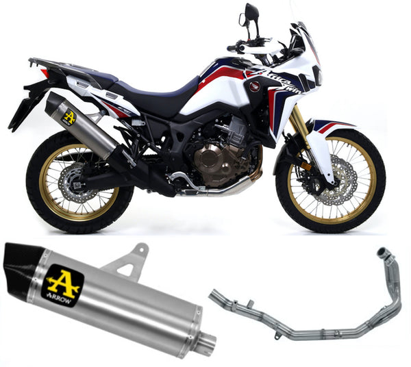 ARROW SCARICO COMPLETO OMOLOGATO OPEN MAXI RACE-TECH TITANIO FONDELLO CARBY COMPATIBILE CON HONDA AFRICA TWIN 1000 ADVENTURE SPORT 18/19