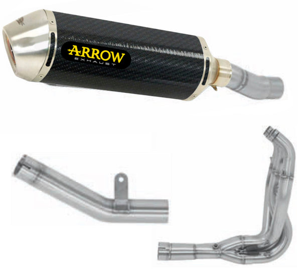 ARROW SCARICO COMPLETO OMOLOGATO OPEN RACE-TECH CARBONIO COMPATIBILE CON KAWASAKI ZX-6R ZX-6 R 636 19/20