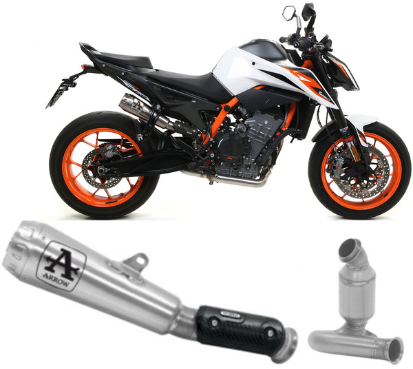 ARROW SCARICO OMOLOGATO OPEN PRO-RACE TITANIO FONDELLO TITANIO COMPATIBILE CON KTM 890 DUKE R 20/23