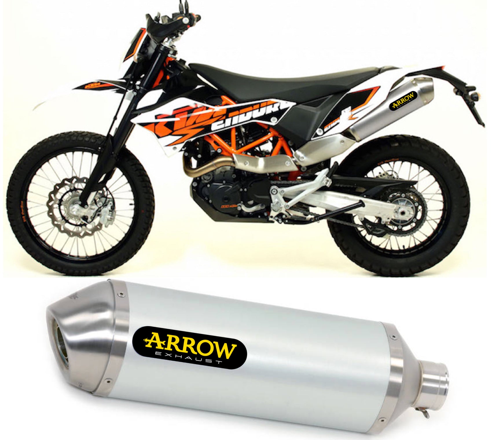 ARROW SCARICO OMOLOGATO OPEN RACE-TECH TITANIO COMPATIBILE CON KTM 690 MOTARD 09/16