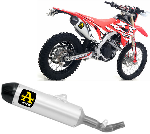 ARROW SCARICO OMOLOGATO OPEN RACE-TECH TITANIO FONDELLO CARBY COMPATIBILE CON HONDA CRF 450 XR 19/20